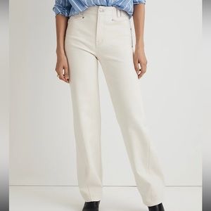 NWT Madewell Perfect Vintage Wide-Leg Jean Patch Pocket Edition Snap Edition